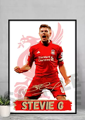 £13.99 • Buy Steven Gerrard Signed A4/A3 Print/Framed Liverpool Football Gift Signed #94