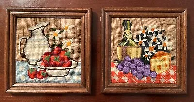 Vintage Completed Needlepoint Pictures 2 • $22