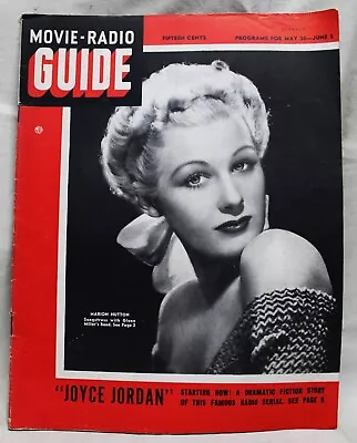 Movie - Radio Guide Magazine 30 May-5 June 1942 Wwii -  Vintage - Marion Hutton • $9.99