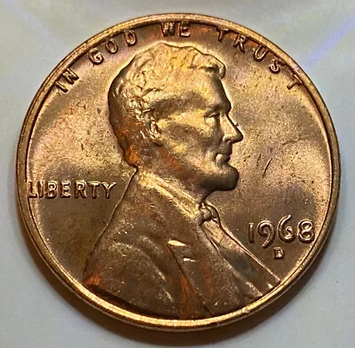 1968 D Lincoln Memorial Cent- DDR FS-801 BU Red- 6 • $149.99