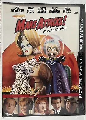 Mars Attacks DVD 1997 Jack Nicholson Glenn Close Pierce Brosnan Danny Devito New • $7.99