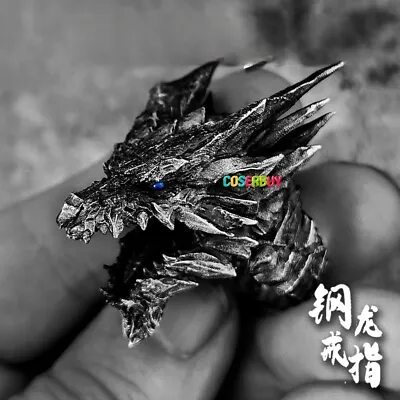Game Monster Hunter Online Cosplay Steel Dragon Fashion Ring Men Jewelry Gift • $11.99