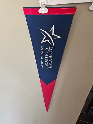 LONE STAR COLLEGE MONTGOMERY MAVERICKS  9x24 VINTAGE NCAA  PENNANT 4/11/24 • $7.95