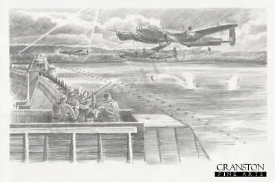 Operation Chastise Aviation Art Print  Dambuster 617 Sqd Lancaster Mohne Dam  • £74