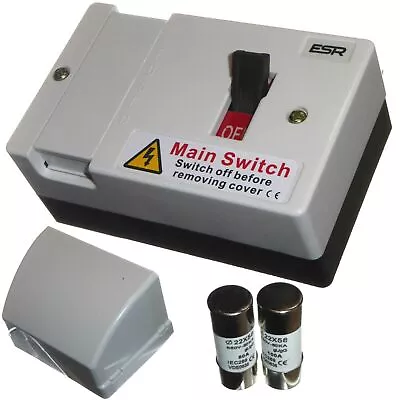 Fused Isolator Sub Main Switch Unit Single Phase With 80A & 100A Fuse KMF WCED • £16.99