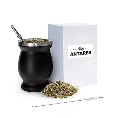 Mate Cup And Bombilla Set Yerba Mate Set Includes One Yerba Mate Cup One Bombill • $22.26