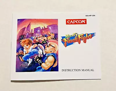 MIghty Final Fight - Replacement REPRO Manual - NES - Instruction Booklet • $15