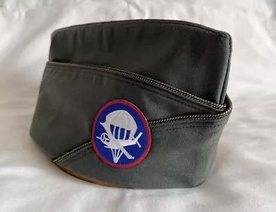 Vintage U.S. Army Military 82nd Airborne Officers Overseas Garrisons Hat Cap • $28.98