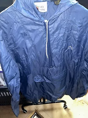 Vintage Deadstock Blue Lacoste Izod Half Zip Stone Cagoule Island Jacket Medium • £66.88