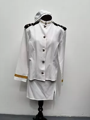 Navy Lady Sailor Captain Outfit Size 12 Ex Hire Fancy Dress Costume Uniforms • £20