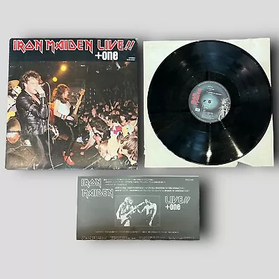 Iron Maiden - Live!! +One 12  45 RPM EP Stereo Japan Vinyl LP W/ Insert • $24.99