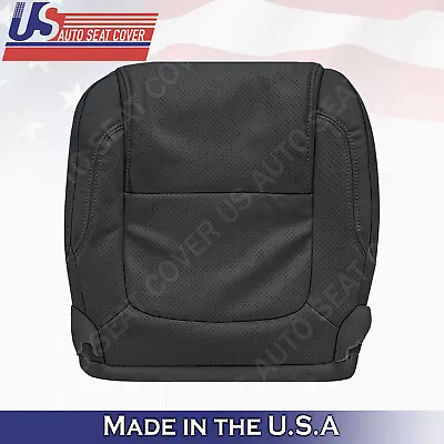 Front DRIVER Bottom Leather Perf. Seat Cover Black 2011 To 2015 Ford Explorer • $152.18