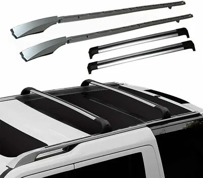 Roof Rail Rack Cross Bar Crossbar Fits For Land Rover Discovery LR4 2010-2016 • $586.61