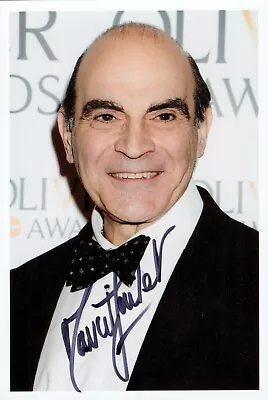 Sir David Suchet Signed 6x4 Photo Hercule Poirot Agatha Christie Autograph + COA • £39.99