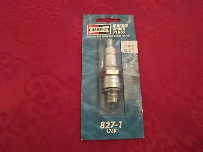 Champion L76V 827-1 Marine Spark Plug - New In Unopened Packet • $4