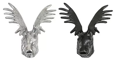 Ornamental Moose Head - Hanging Wall Mounted Deer Antler For Home Lounge Decor • £16.99