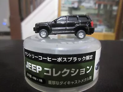 1:144 Jeep Grand Cherokee Brilliant Black Suntory Coffee Boss Limited N Scale • $12.99