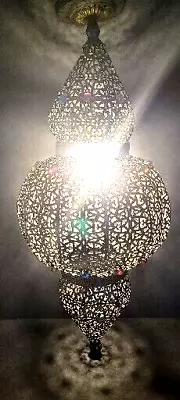 Vintage 31  Moroccan Metal Ceiling Lamp Exclusive Home / Decoration Large Lamp • $177