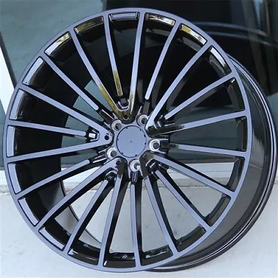 Set(4) 20  20X8.5/20x9.5 5X112 MULTI-SPOKE BLACK WHEELS BENZ E300 E350 S450 S550 • $999