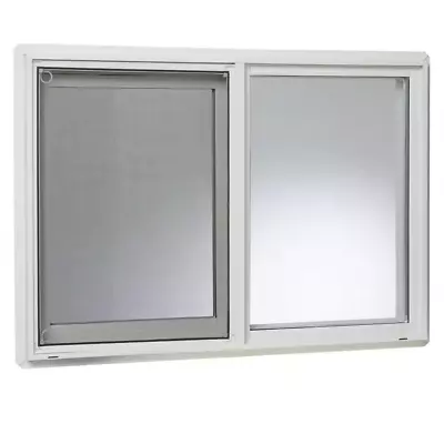 31.75 In. X 21.75 In. Left-hand Single Sliding Vinyl Window With Dual Pane Ins • $114.11