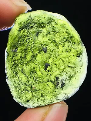 50ct Meteorite Moldavite Green Impact Fragment Meteor Stone Space Asteroid+coa • $0.99