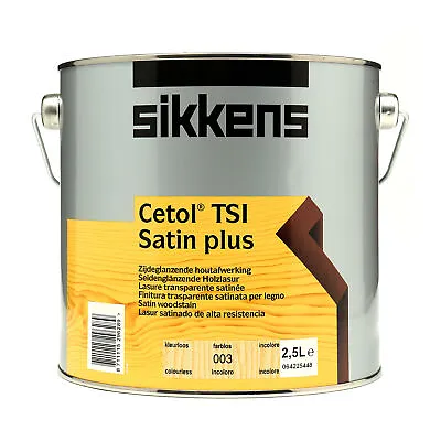 £45 • Buy Sikkens Cetol TSI Satin Plus Woodstain Paint 2.5L Transparent