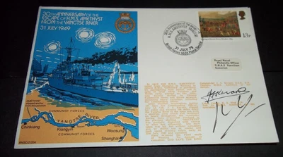 £1 • Buy 1979 Hms Amethyst Yangtse River Veterans Commander Signed Cover