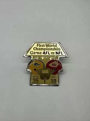 Green Bay Packers Vest Lapel Pin First World Championship Game AFL Vs NFL Chiefs • $9.99