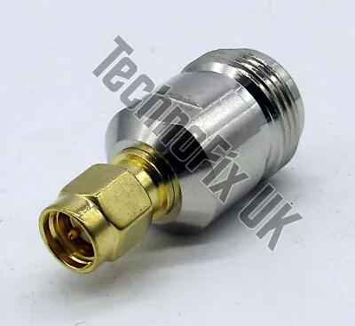 £2.95 • Buy N Type Female To SMA Male Adapter (N Type F To SMA M)