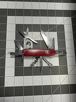 Victorinox Vintage Explorer Red 91MM Swiss Army Pocket Knife - 6404 • $37.99