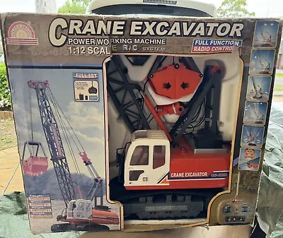 RC Crane Excavator - Power Working Machine (1:12 Scale) • $495