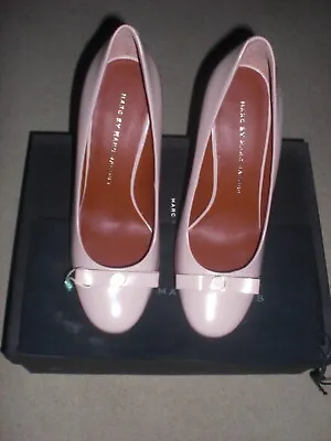 Marc By Marc Jacobs - Blush Pink Leather Bow Court Shoes - Nib - Size - 3.5 Uk • £50