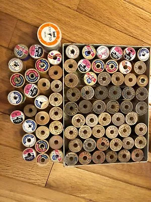 Old Wooden Spools Of Thread • $5
