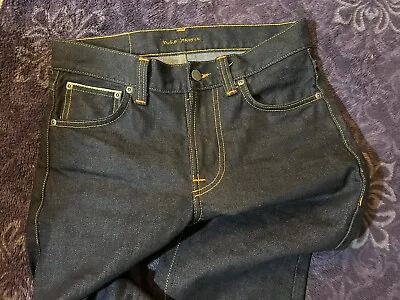 Nudie Jeans Lean Dean Dry Japan Selvage Stretch SZ28L34 Samurai Momotaro Oni • $100