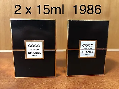 2 X 15ml Chanel Coco Pure Parfum 1986 Vintage Perfume  FREE DELIVERY • $490