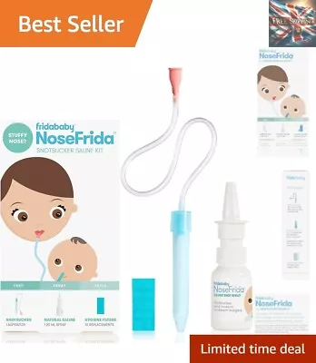 Nasal Aspirator With Hygiene Filters & All-Natural Saline Spray - Baby Care • £26.99