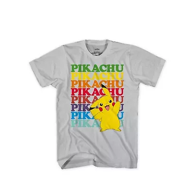 $11.87 • Buy Pokemon Pikachu Rainbow Boys Shirt Size 4/5 6/7 8 10/12 14/16 18 New