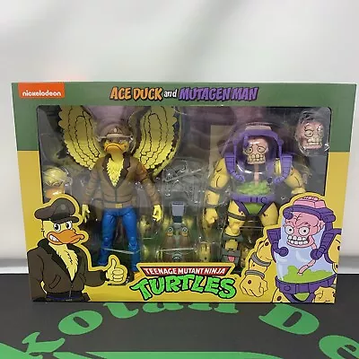 Teenage Mutant Ninja Turtles Cartoon Ace Duck & Mutagen Man 2 Pack Set NECA TMNT • $57