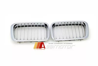 Chrome Front Hood Kidney Grilles Set Fits BMW 1992-96 E36 Pre-LCI 3-Series / M3 • $47.49