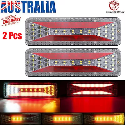 $16.99 • Buy 2022 LED Tail Lights Trailer Ute Caravan Truck Stop Indicator Rear LAMP 12V 2Pcs