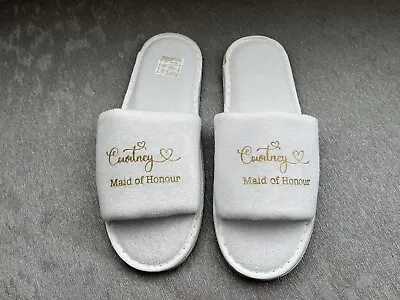 Personalised Wedding Spa Slippers • £5.50