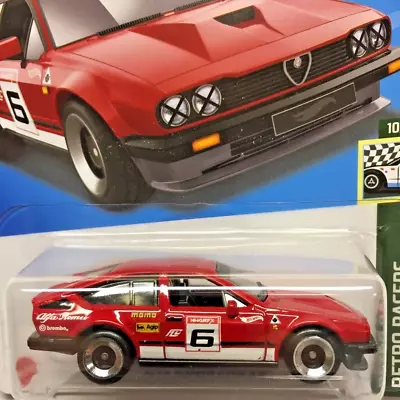 NEW Hot Wheels Alfa Romeo GTV6 3.0 Red Race Car 2023 No 185 HKG48 Long Card • $6.95