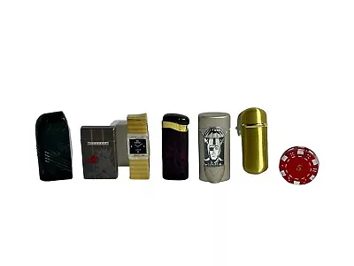 Collectible Lot Of 7 Butane Lighters Untested And Empty Vintage  • $30