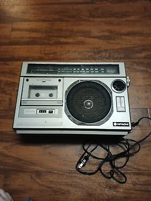 VINTAGE HITACHI TRK-5330H Boombox 80s Cassette Radio Player For Parts Or Repair* • $69.99