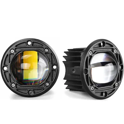 3In Dual Color LED Lens Work Light Flood Spot Fog Lamp Round For Car Motorcycle • $32.30