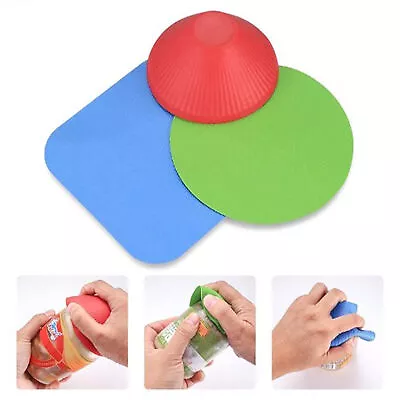 3pcs Easy Grip Rubber Jar Opener Grippers Multi Tool Cap Lid Bottle Opening • $8.55