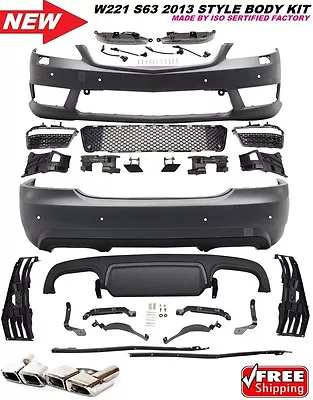 MB 07-13 W221 S-CLASS S65 S63 Amg Style Front Bumper Body Kit S550 S600 ExhsTips • $2399