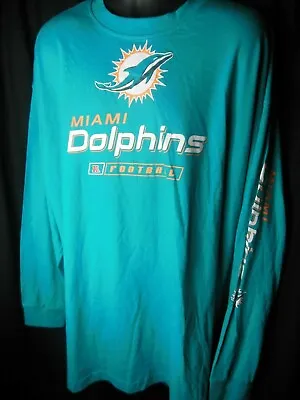 Miami Dolphins Men's NFL Team Apparel Big & Tall Shirt 3XT4X4XT Or 5X • $17.99