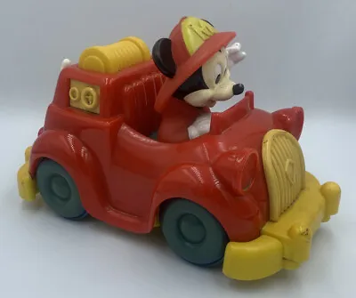 Mickey Mouse Fire Truck Fireman Mattel 1993 Disney Toy Red • $7.19