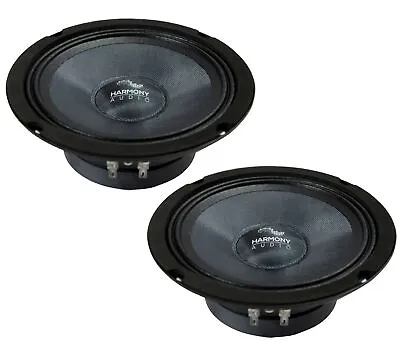 Harmony Audio HC-CMB65 Car Stereo Cabron Mid Bass Mid Range 6.5  Speakers 4 Ohm • $39.95